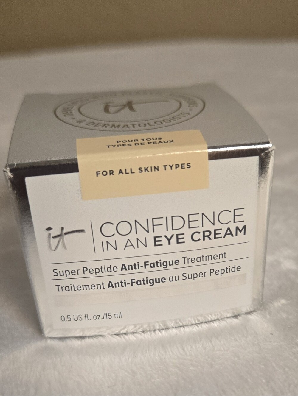 NWT - it Cosmetics - Confidence In An Eye Cream - 0.5 Oz - Anti-Aging